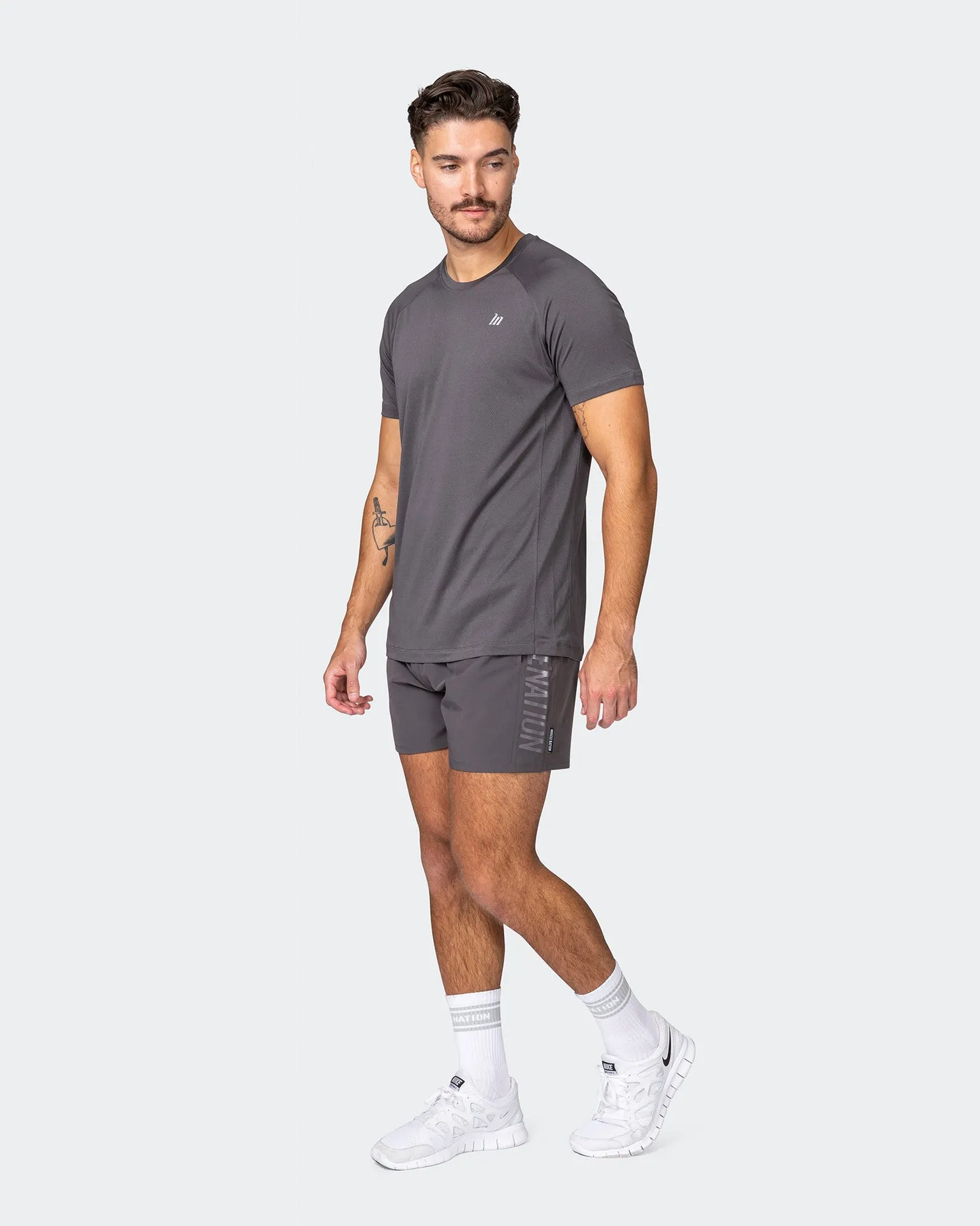 New Heights Running Tee - Alloy