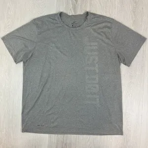 Nike Dri-Fit Mens Grey Activewear T-Shirt Size 2XL