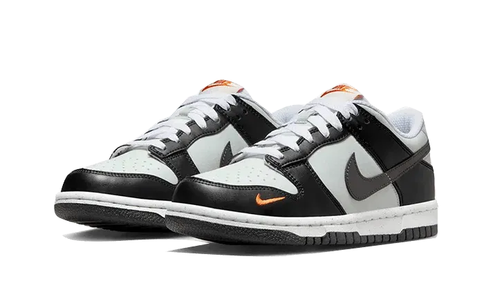 Nike Dunk Low Black Total Orange Mini Swoosh