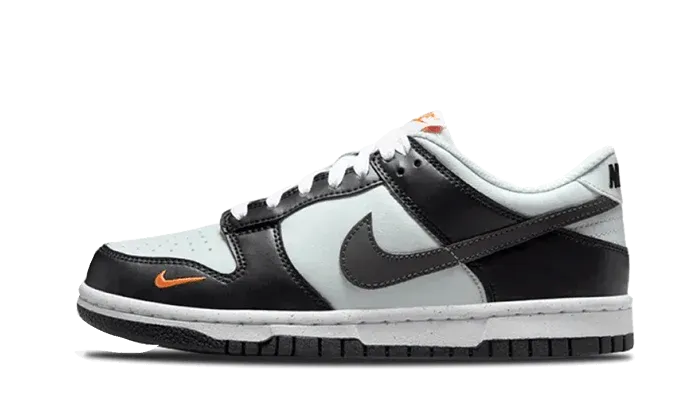 Nike Dunk Low Black Total Orange Mini Swoosh