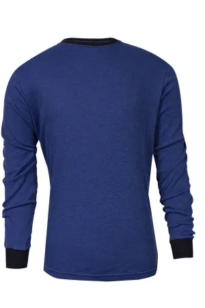 NSA TECGEN Select™ FR Long Sleeve T-Shirt Royal Blue with Navy Blue cuffs and collar - 13 Cal (C541NRBLS)