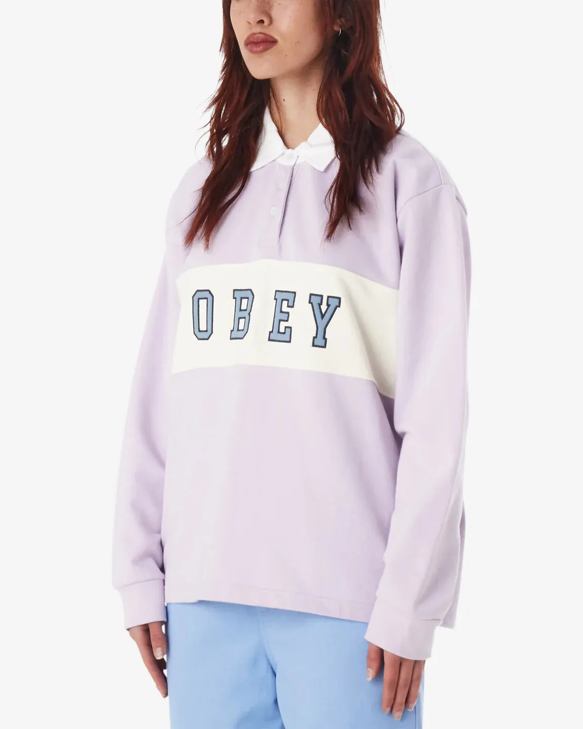 Obey Rosewood Rugby LS Polo