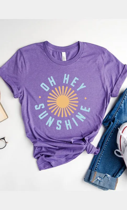 Oh Hey Sunshine Circle Graphic Tee PLUS