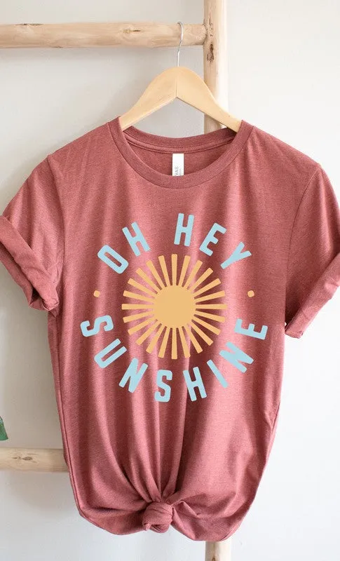 Oh Hey Sunshine Circle Graphic Tee PLUS