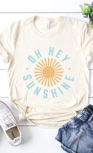 Oh Hey Sunshine Circle Graphic Tee PLUS