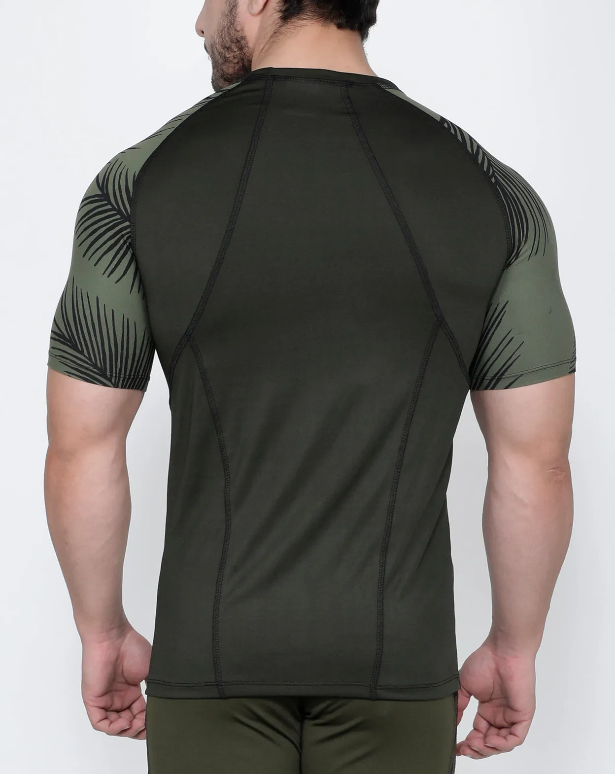 Olive Leaves Compression T-Shirt