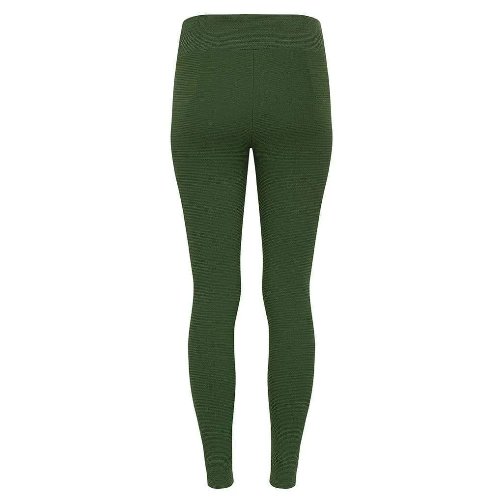 Olive Micro Scrunch Classic Legging