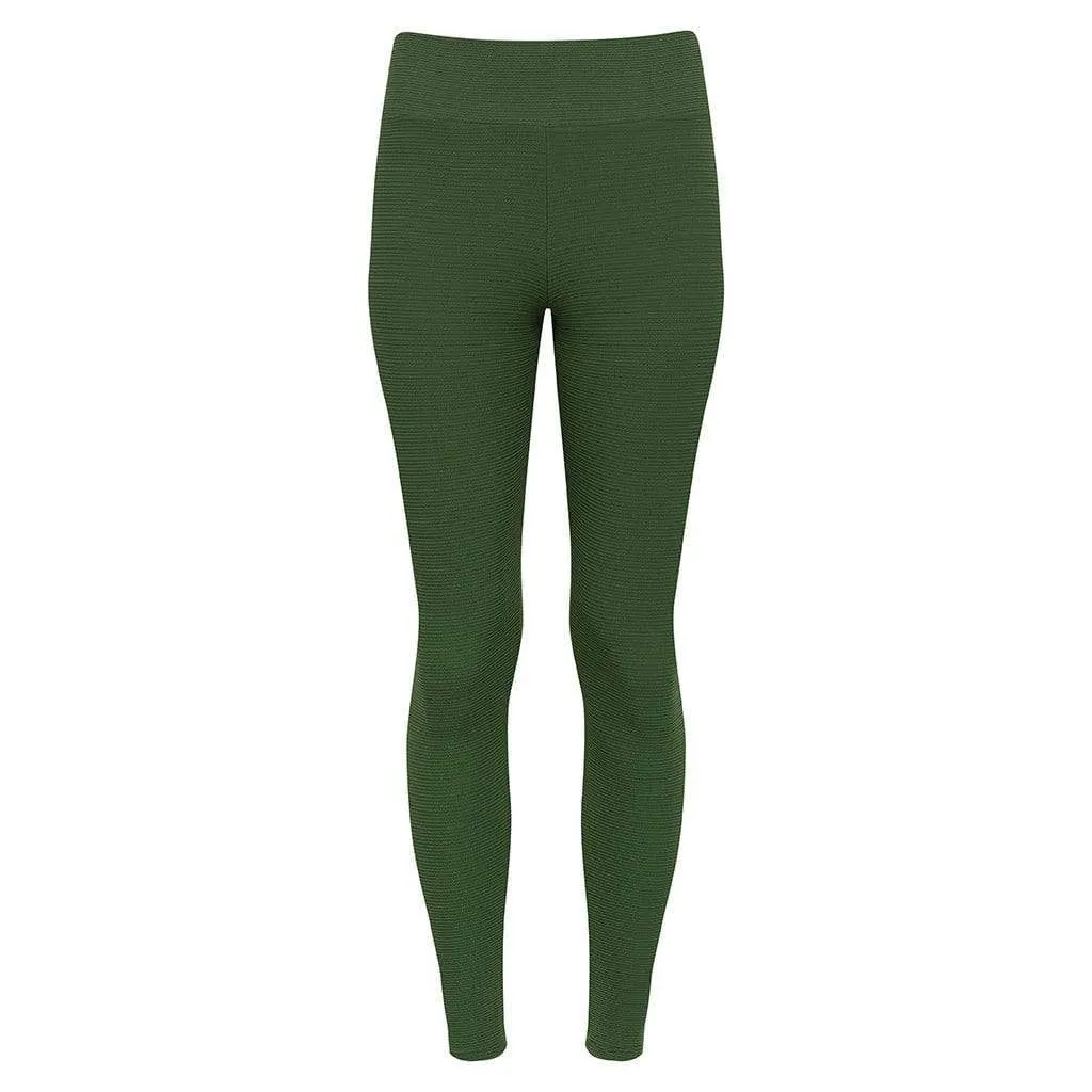 Olive Micro Scrunch Classic Legging