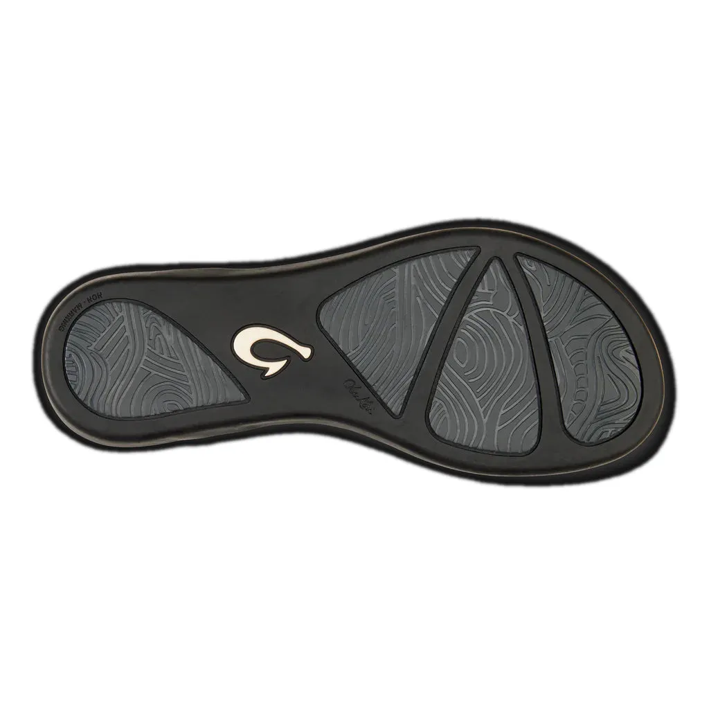 Olukai Womens Ho'opio Leather Sahara/Dk Java Sandal
