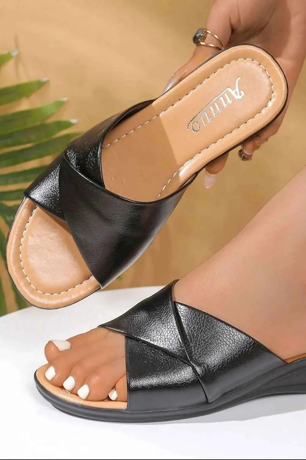 Open Toe Wedge Sandals for Stylish Comfort