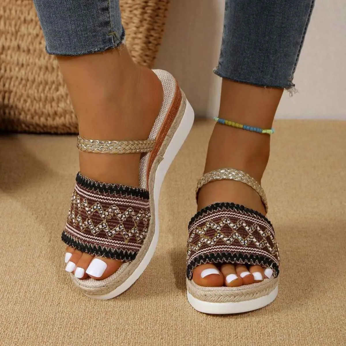 Open Toe Wedge Sandals - Stylish Comfort for Every Occasion