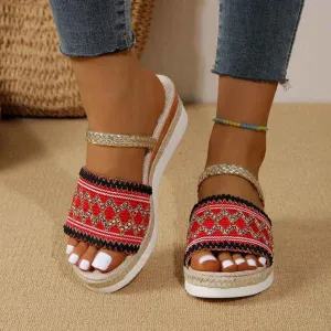 Open Toe Wedge Sandals - Stylish Comfort for Every Occasion