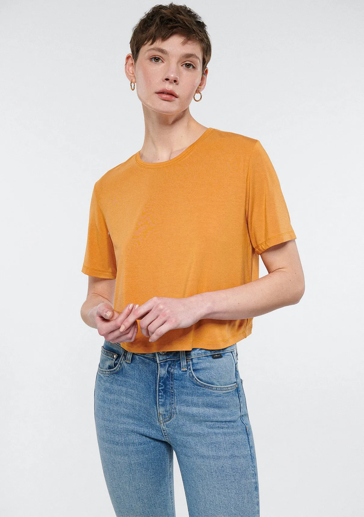 Orange Basic T-Shirt