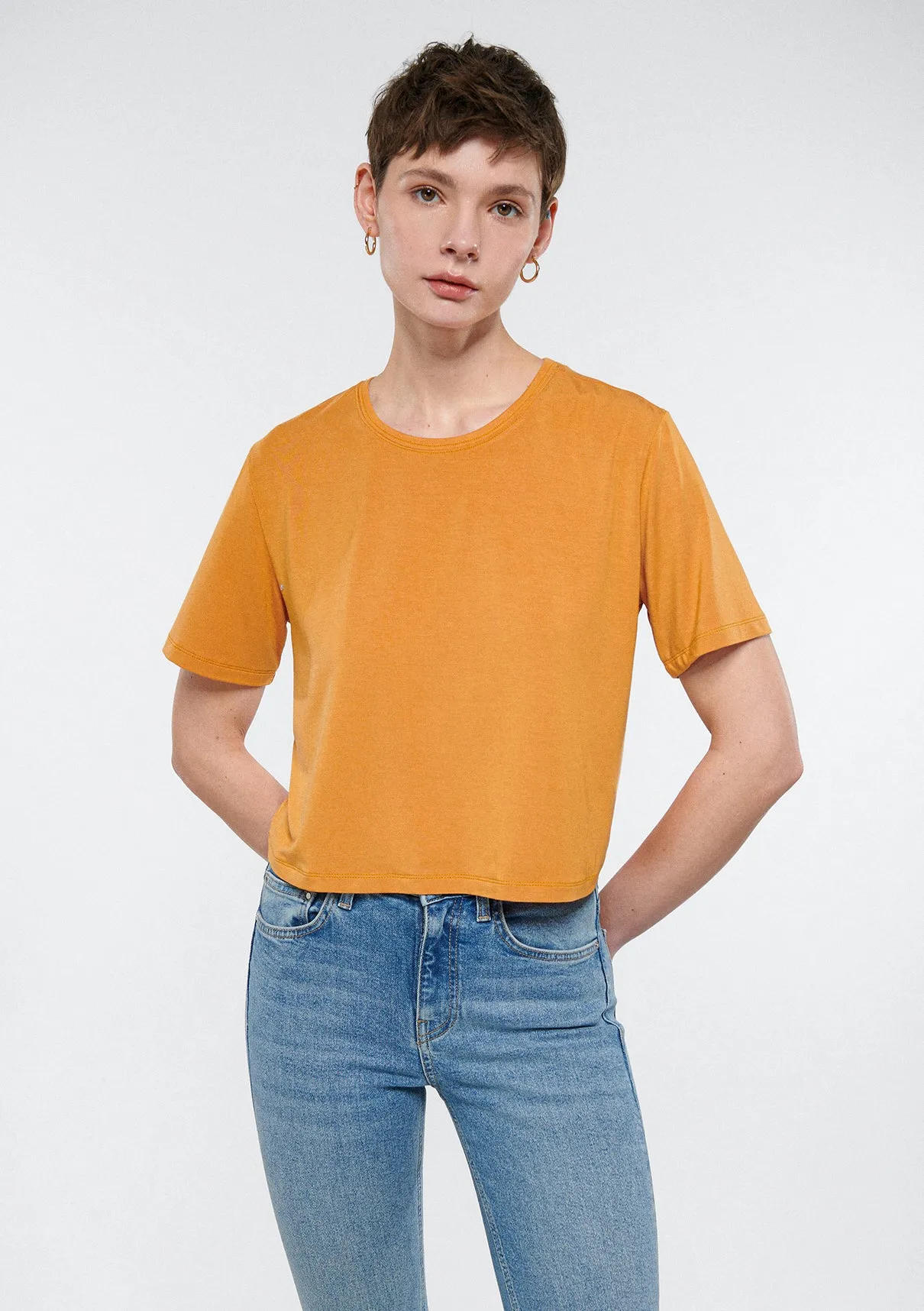 Orange Basic T-Shirt