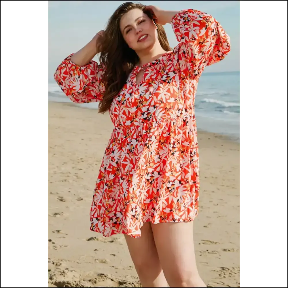 Orange Floral Midi Dress: Finally, a Dress that Fits my  Goddess Energy! 🌼