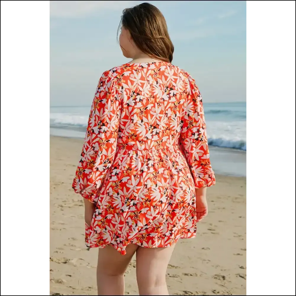 Orange Floral Midi Dress: Finally, a Dress that Fits my  Goddess Energy! 🌼