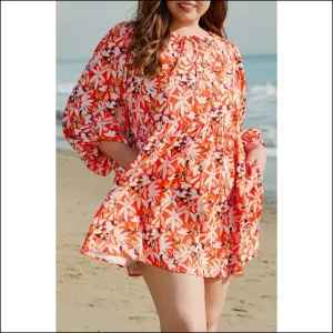 Orange Floral Midi Dress: Finally, a Dress that Fits my  Goddess Energy! 🌼