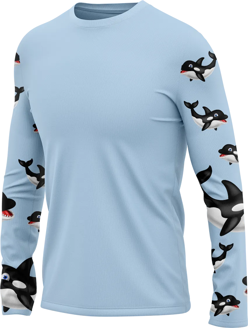 Orca Whale Rash Shirt Long Sleeve
