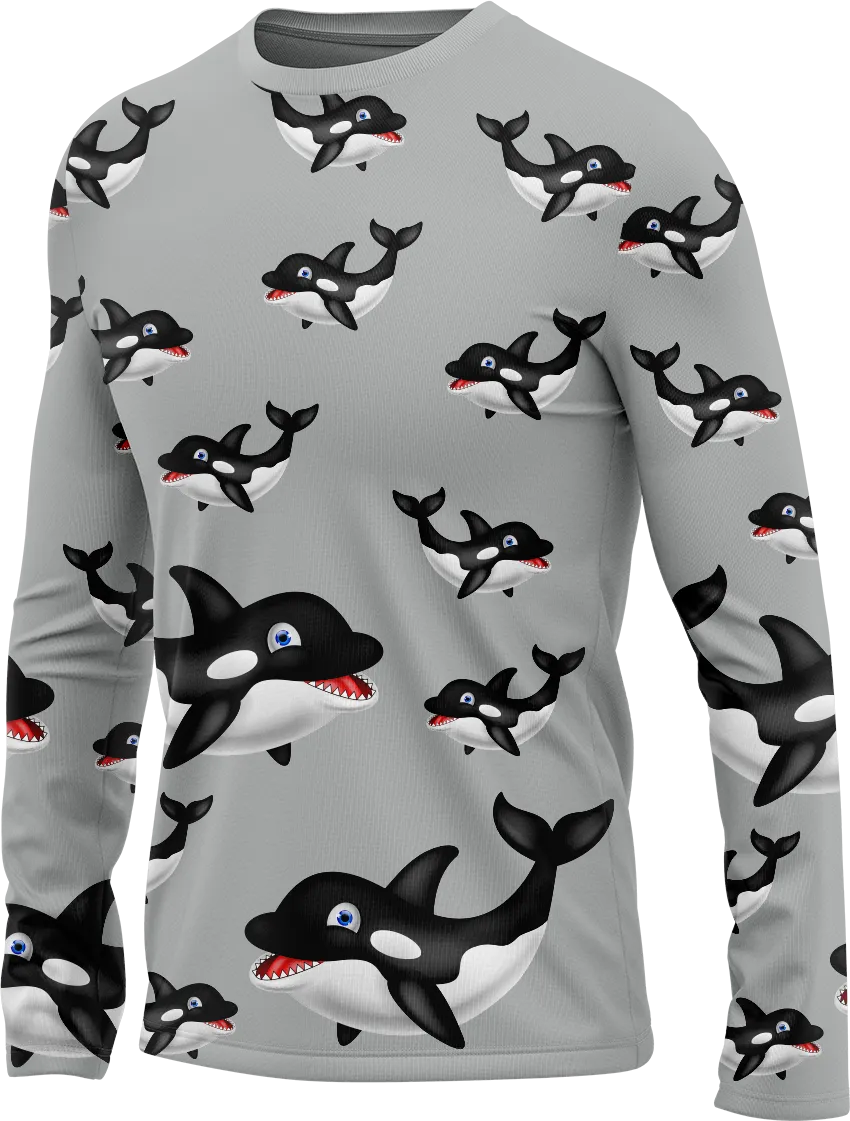 Orca Whale Rash Shirt Long Sleeve