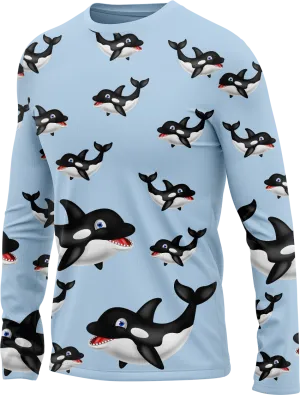Orca Whale Rash Shirt Long Sleeve