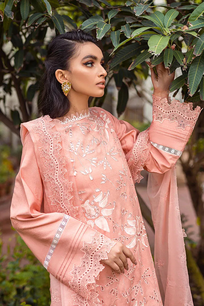 ORCHID MCP-11 | Mushq Summer Bloom Casual Pret ‘22 | Unstitched Embroidered Cotton Net Suits