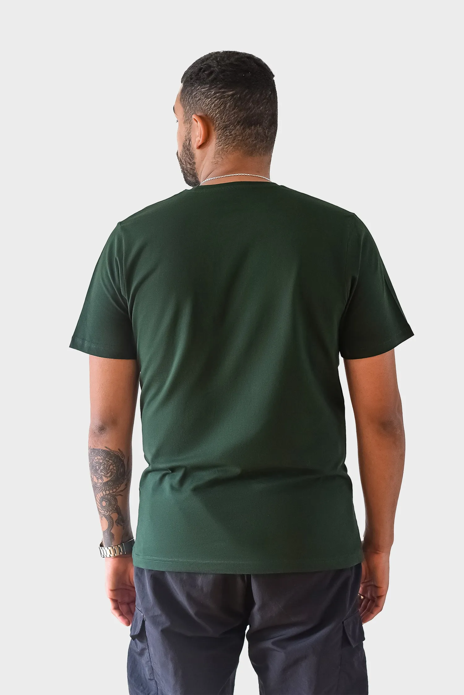 Organic Basic T-shirt, Dark green