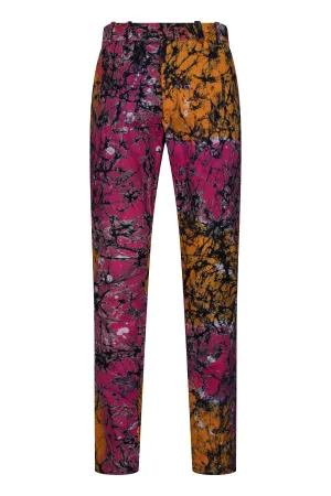 Osei straight leg trousers-Tie & Dye