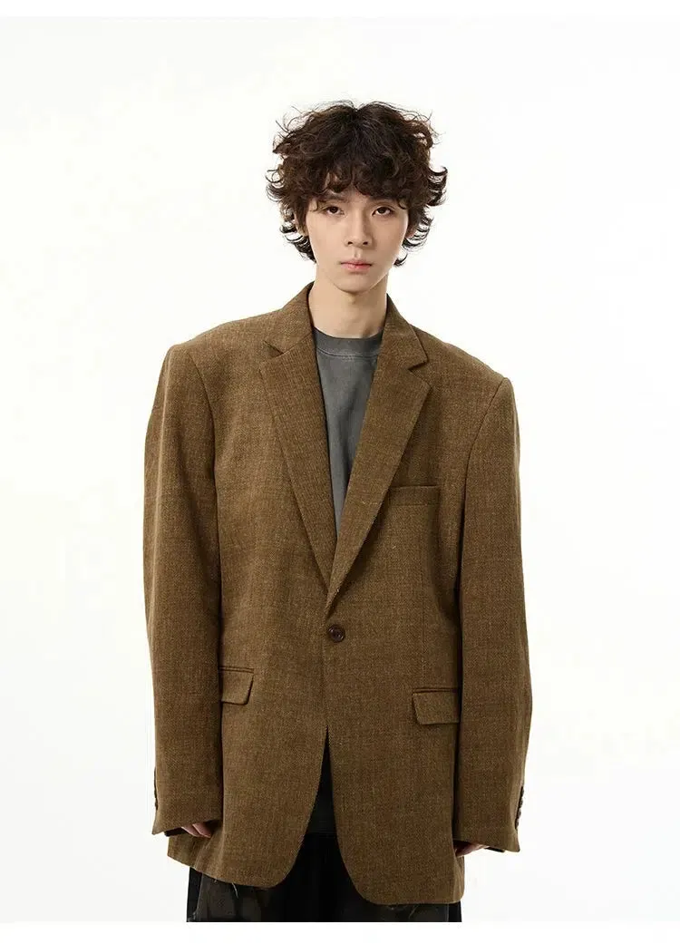 Oversized Solid Color Blazer