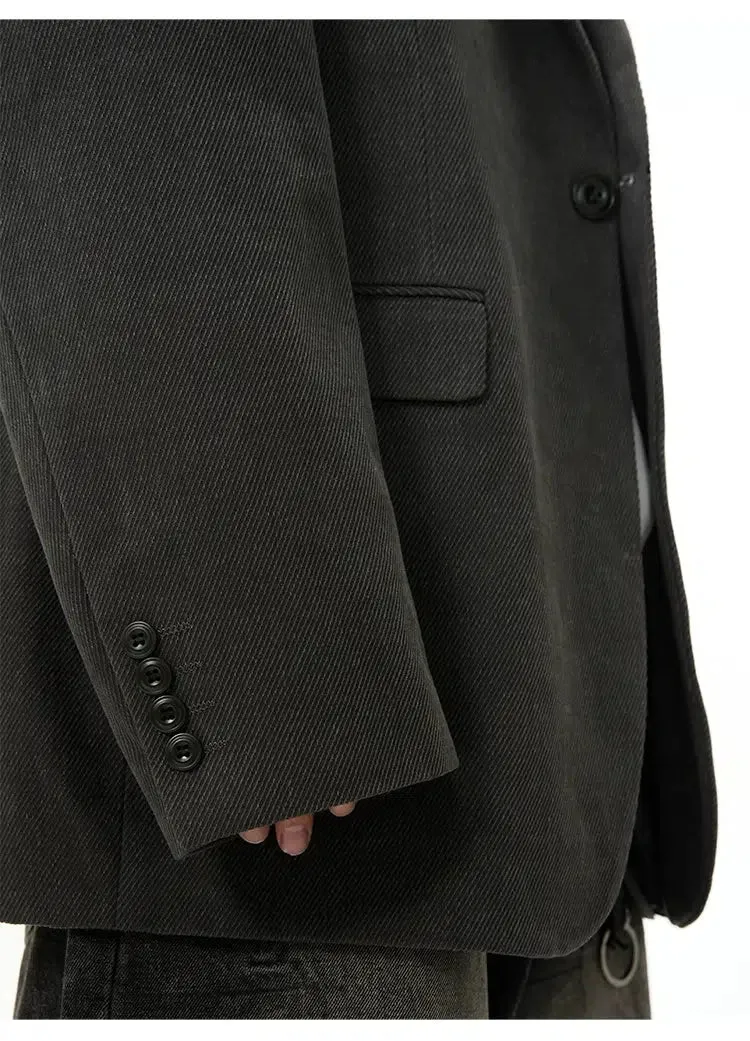 Oversized Solid Color Blazer