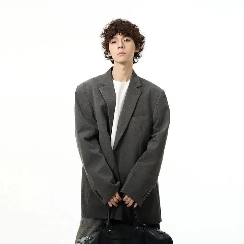 Oversized Solid Color Blazer