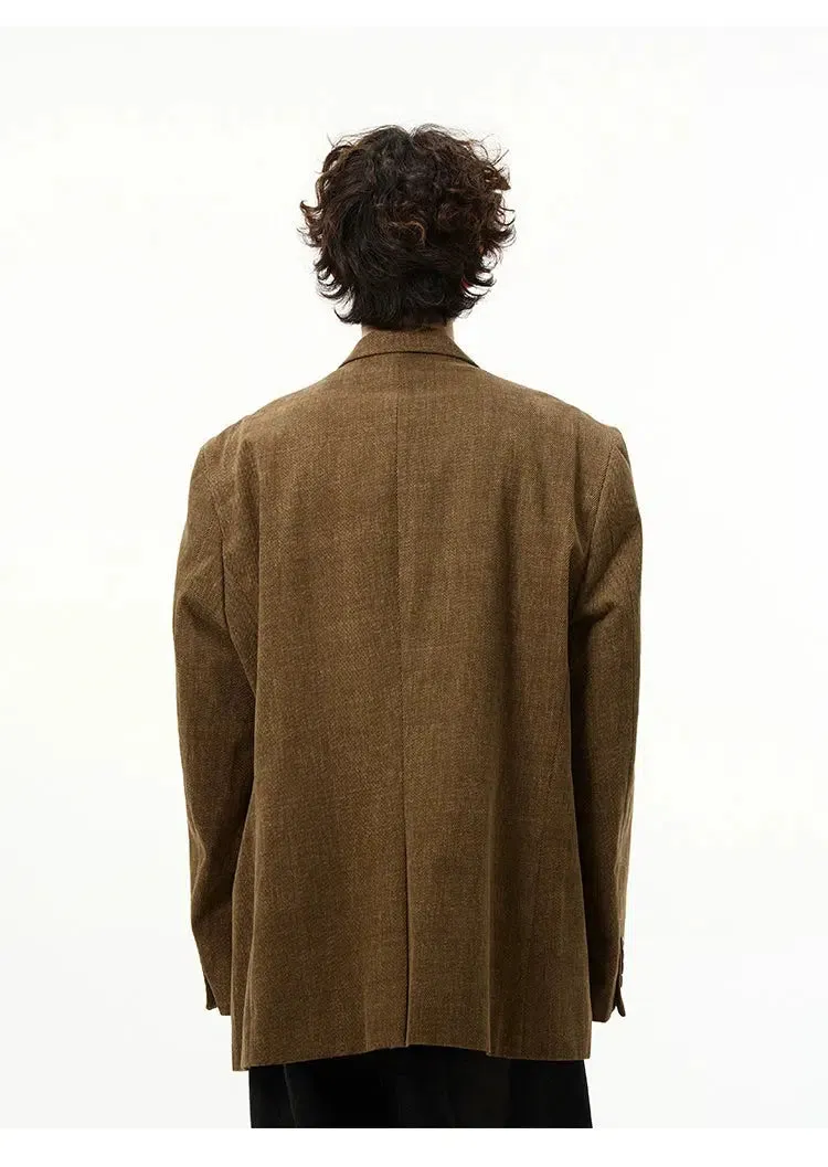 Oversized Solid Color Blazer