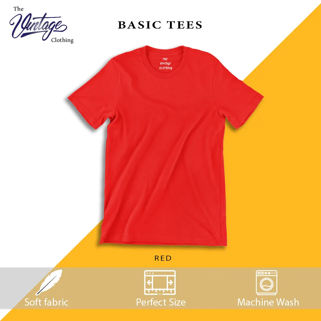 Pack of 2 plain Half sleeves T-Shirts