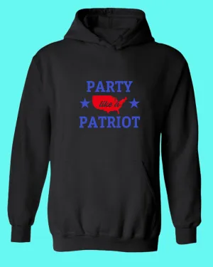 Party like a Patriot America hoodie
