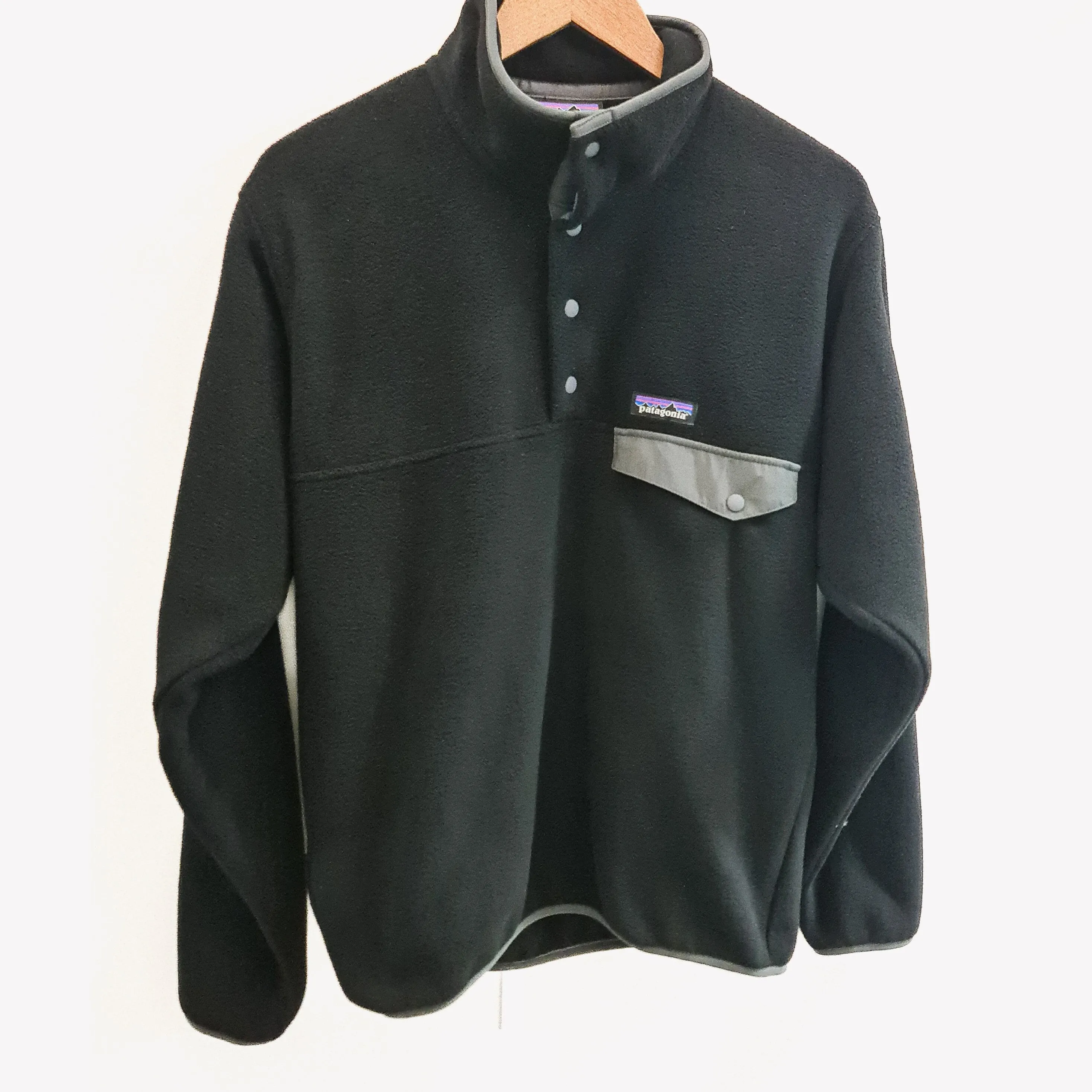 Patagonia Mens Pullover Synch Snap-T - Forge Grey