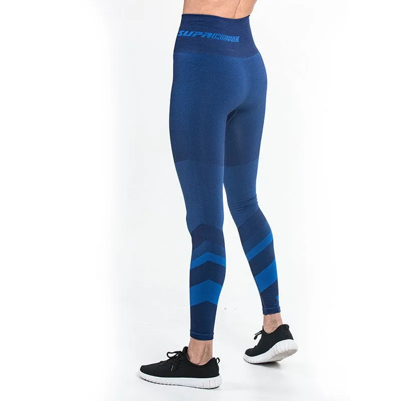 Patented Jacinda Women's CORETECH® Injury Recovery and Postpartum Compression Leggings (Blue)