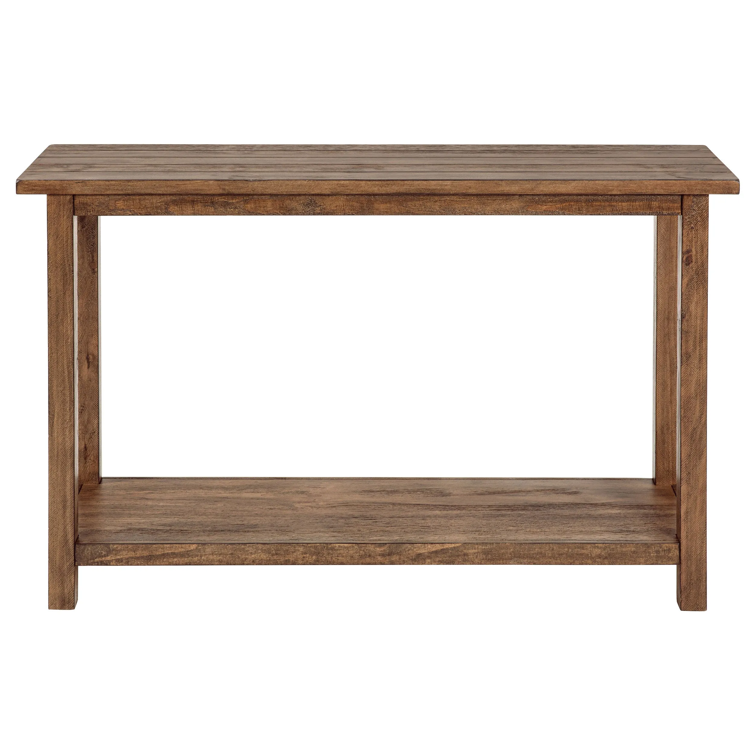Payne Wood Entryway Sofa Console Table Distressed Brown