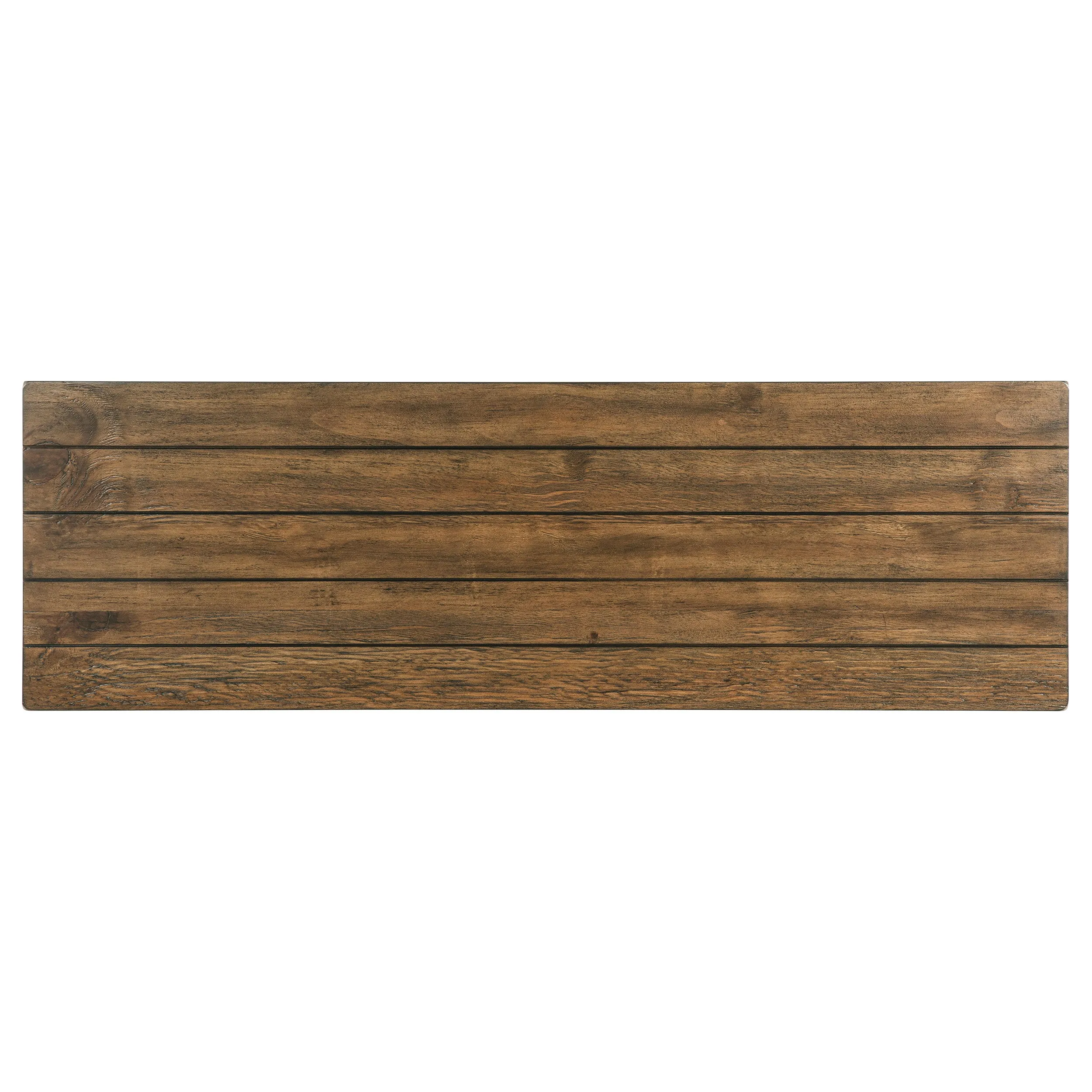 Payne Wood Entryway Sofa Console Table Distressed Brown