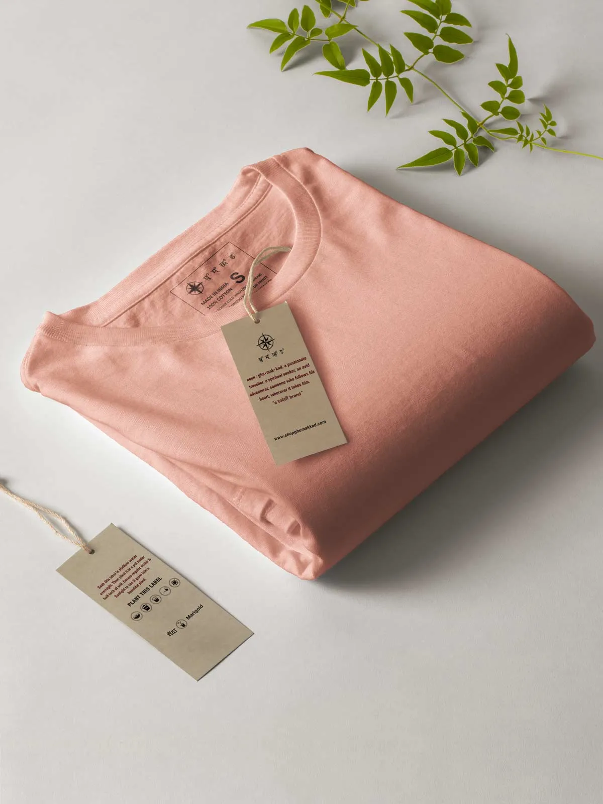 Peach | Plain T shirt