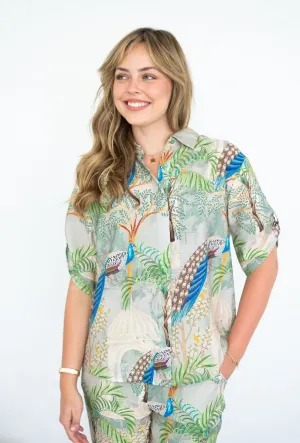 Peacock Collared Shirt