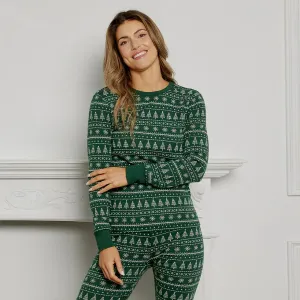 PETIT LEM- WOMEN'S FESTIVE FIRS PJ SET