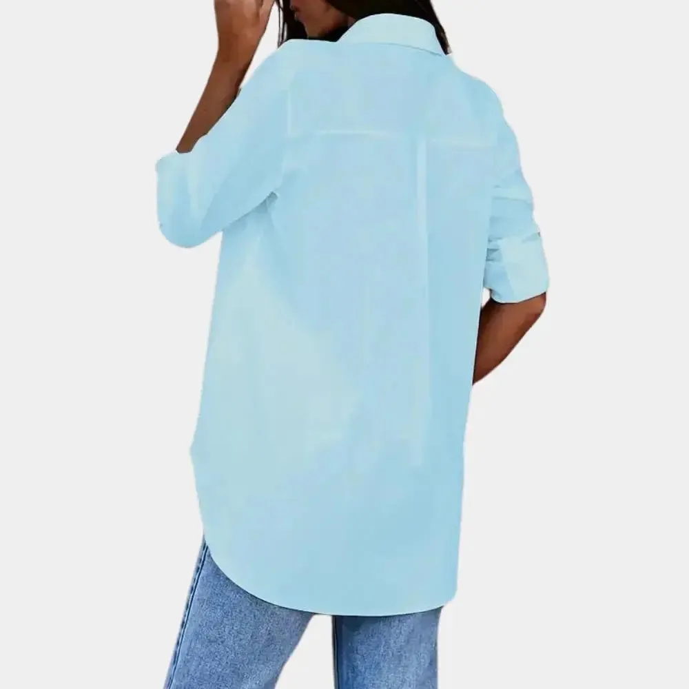 Petronella - Chic Long Sleeve Style Woman's Blouse