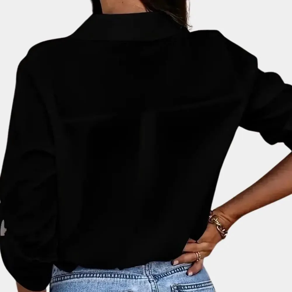 Petronella - Chic Long Sleeve Style Woman's Blouse