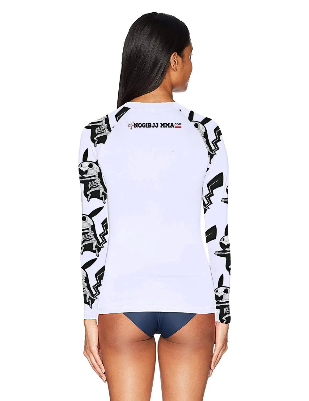 Pikachu Lightning Skeleton Women's BJJ Rash Guard