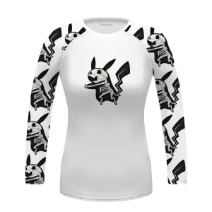 Pikachu Lightning Skeleton Women's BJJ Rash Guard