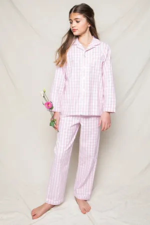 Pink Gingham Pajama Set