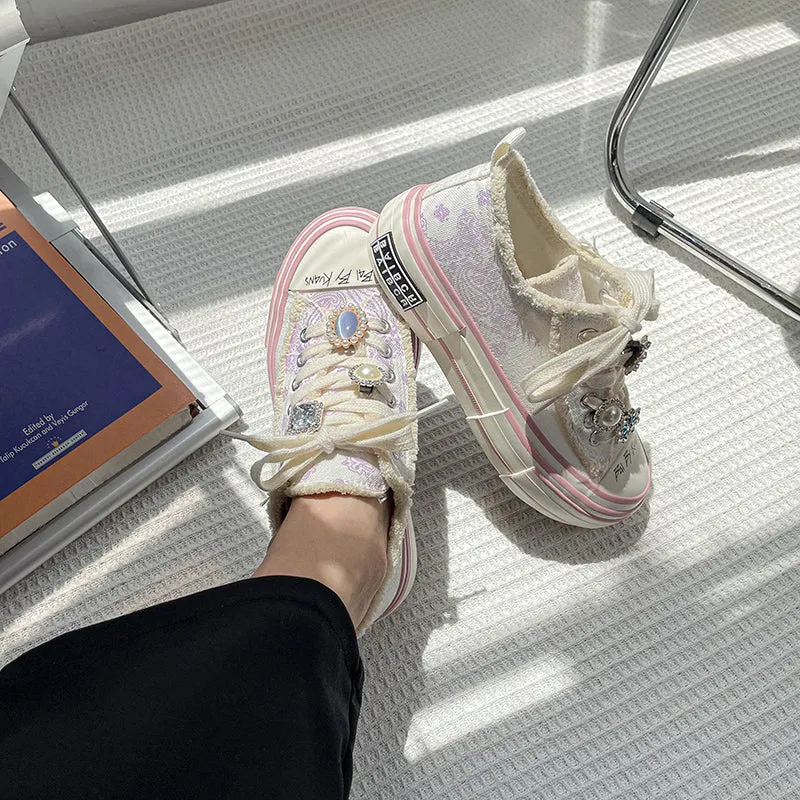 Pink Jeweled Casual shoes yc24706