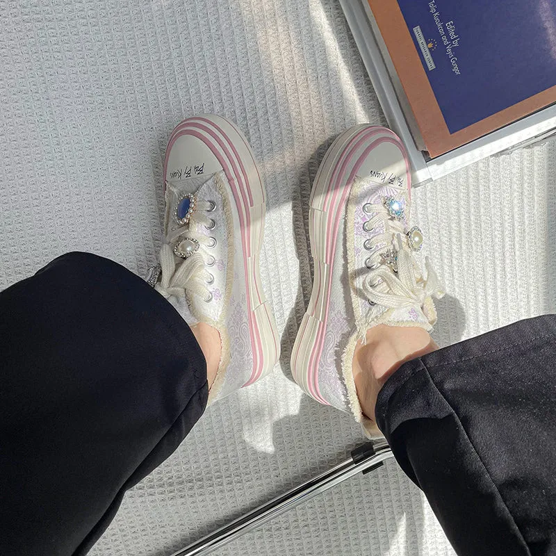 Pink Jeweled Casual shoes yc24706