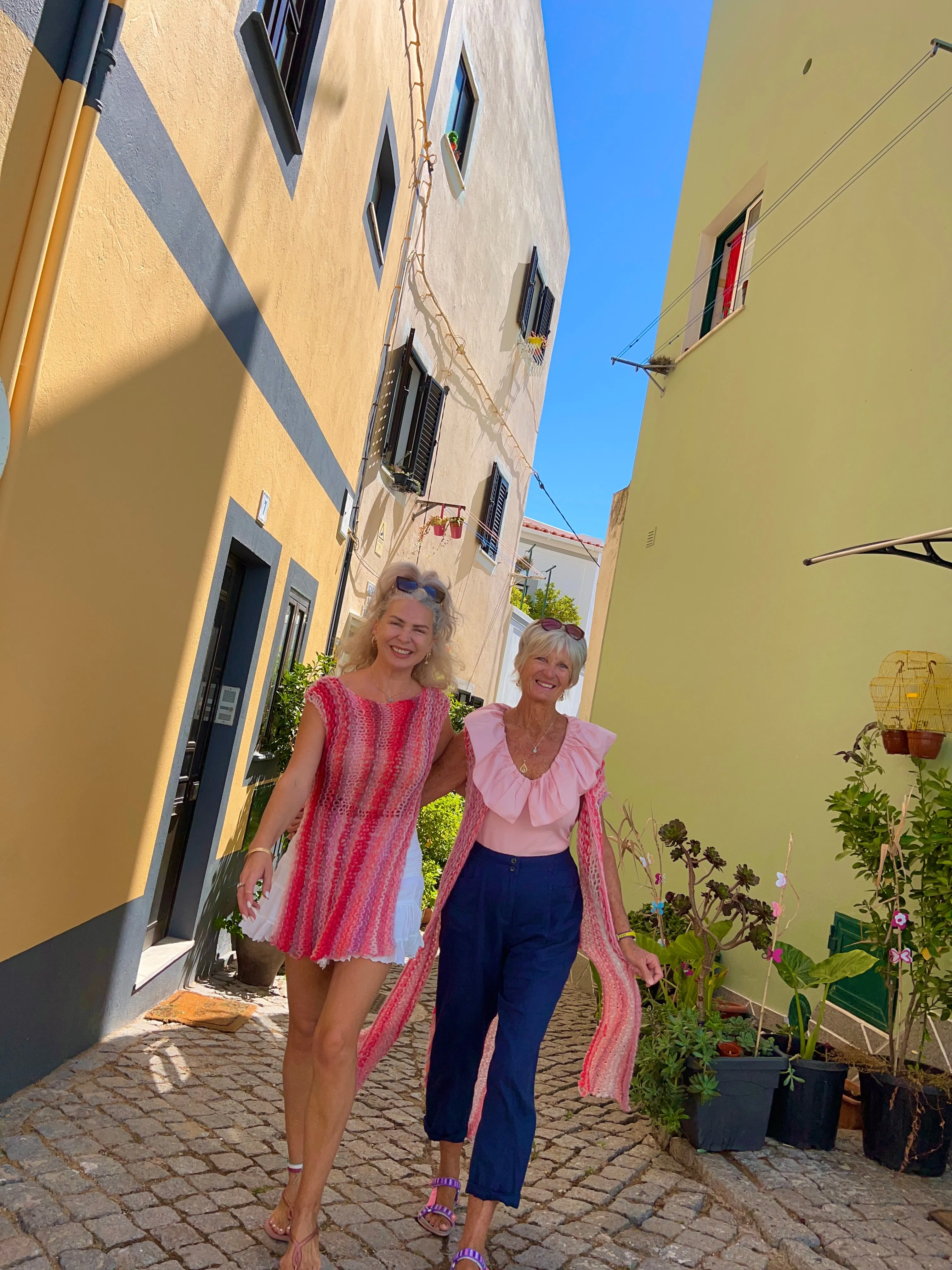 Pink ombré monchique tunic