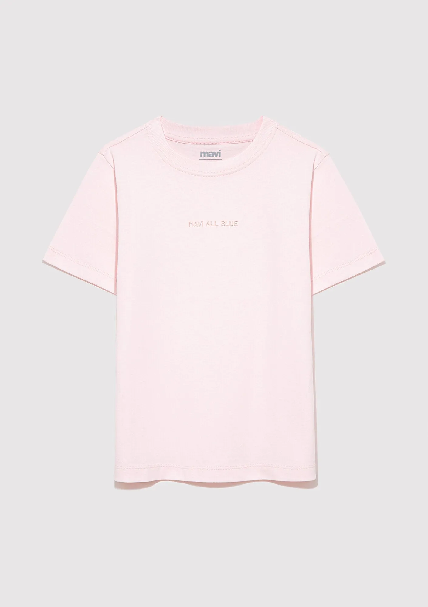Pink Organic Cotton Basic T-Shirt