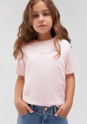 Pink Organic Cotton Basic T-Shirt